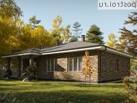 Q-166-1P проект одноэтажного дома из пеноблоков размером 15 на 16