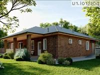 Q-174-1P проект одноэтажного дома из пеноблоков размером 18 на 14