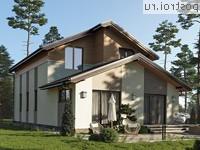 Q-190-1P проект двухэтажного дома из пеноблоков размером 10 на 19