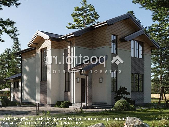 Q-190-1P проект двухэтажного дома из пеноблоков размером 10 на 19