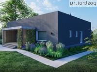 Q-227-1P проект одноэтажного коттеджа из газобетона размером 16 на 21 