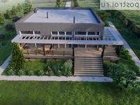 Q-227-1P проект одноэтажного коттеджа из газобетона размером 16 на 21 