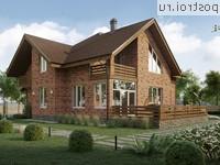 Q-233-1P проект двухэтажного дома из газобетона размером 13 на 13