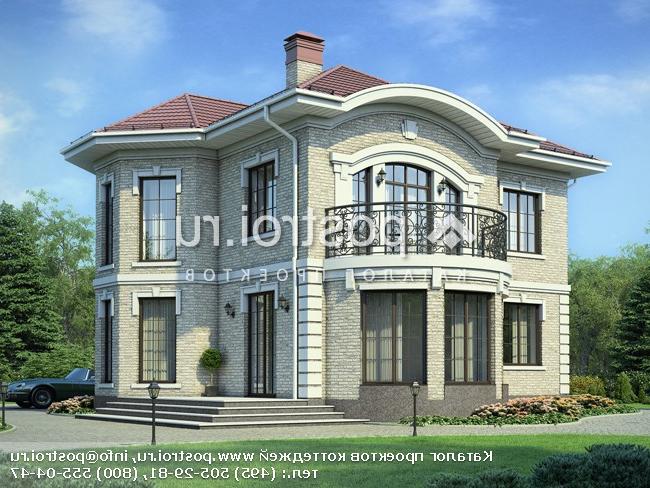 R-150-2P проект двухэтажного коттеджа из пеноблоков размером 11 на 10 