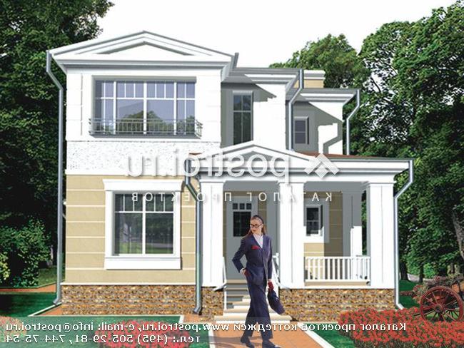 R-201-1K проект двухэтажного дома из кирпича размером 8 на 15 