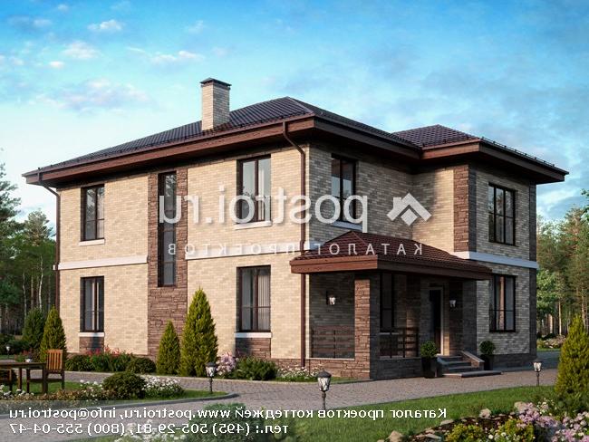 R-212-1K проект двухэтажного дома из кирпича размером 11 на 14