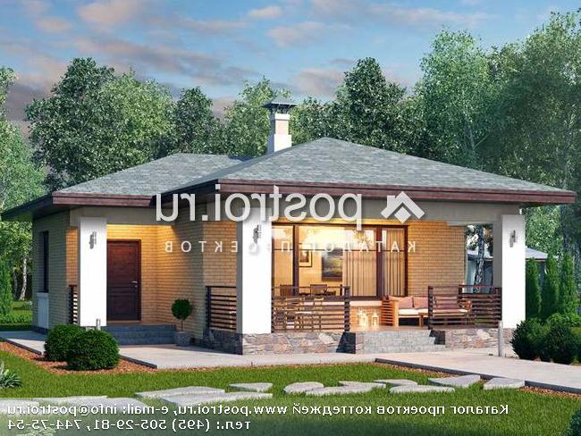 T-070-1P проект одноэтажного дома из пеноблока размером 9 на 11