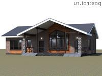 T-159-2K проект одноэтажного коттеджа из кирпича размером 15 на 14