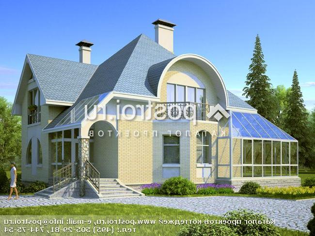 T-196-1P проект двухэтажного дома из пеноблоков размером 12 на 14 