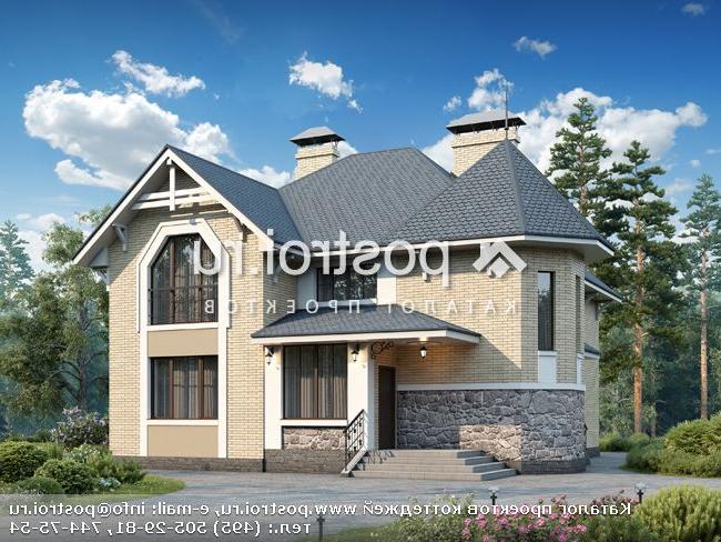 T-212-1P проект двухэтажного дома из пенобетона размером 14 на 11 