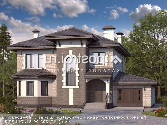 T-244-1P проект двухэтажного дома из газобетона с гаражом размером 14 на 15 T-244-1P проект двухэтажного дома из газобетона с гаражом размером 14 на 15