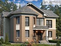 T-245-1P проект двухэтажного дома из газобетона размером 18 на 12 