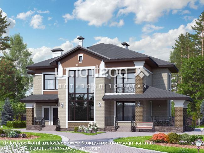 T-264-1K проект двухэтажного дома из кирпича размером 19 на 12