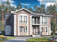 T-288-1P проект двухэтажного дома из пеноблоков размером 17 на 13 