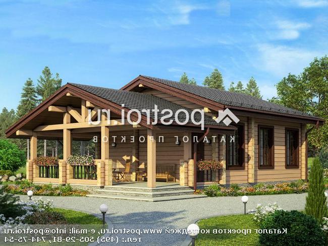 U-047-1D проект одноэтажной деревянной бани из бруса размером 12 на 8 