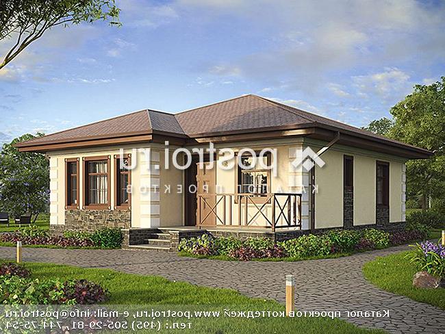 U-066-1P проект одноэтажного дома из пеноблока размером 11 на 9