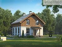 U-107-1P проект двухэтажного коттеджа из пенобетона размером 9 на 9