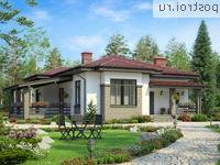 U-120-1P проект одноэтажного коттеджа из пенобетона размером 14 на 13