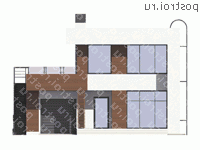 U-128-1P проект двухэтажного коттеджа из газобетона с гаражом размером 11 на 10 - вид спереди