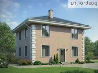 U-132-2K проект двухэтажного дома из кирпича размером 9 на 10 