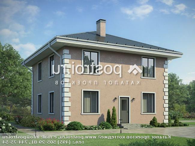 U-132-2K проект двухэтажного дома из кирпича размером 9 на 10 