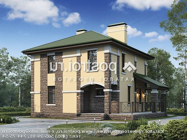 U-143-1P проект двухэтажного дома из газобетона размером 12 на 13 