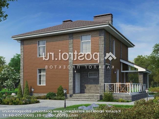 U-143-3P проект двухэтажного дома из газобетона размером 12 на 13 