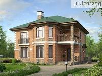 U-155-2K проект двухэтажного коттеджа из кирпича размером 12 на 11