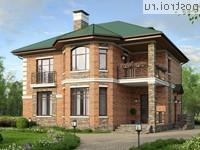 U-156-2P проект двухэтажного коттеджа из пеноблоков размером 12 на 11 