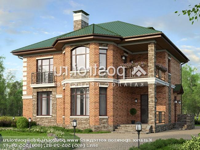 U-156-2P проект двухэтажного коттеджа из пеноблоков размером 12 на 11 