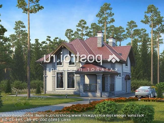 U-157-1P проект двухэтажного коттеджа из пеноблоков размером 11 на 10