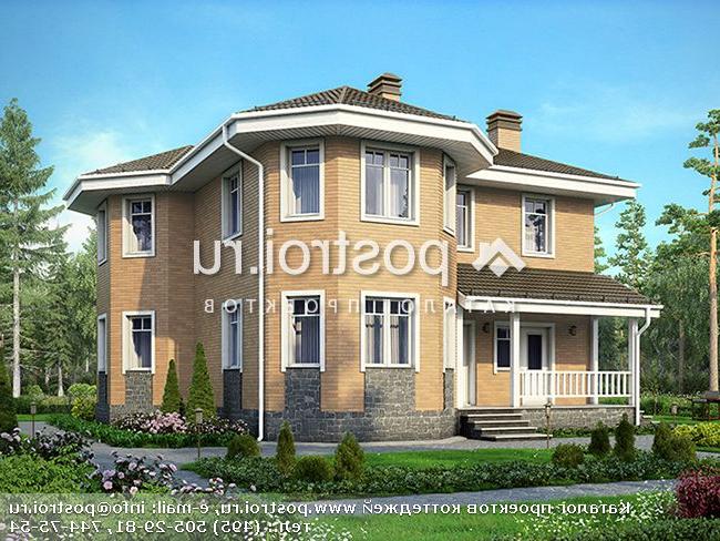 U-161-1P проект двухэтажного дома из пеноблоков размером 12 на 12 