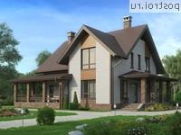 U-164-3P проект двухэтажного дома из пеноблоков размером 11 на 12 