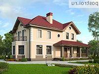 U-168-1P проект двухэтажного дома из пеноблоков размером 11 на 16 