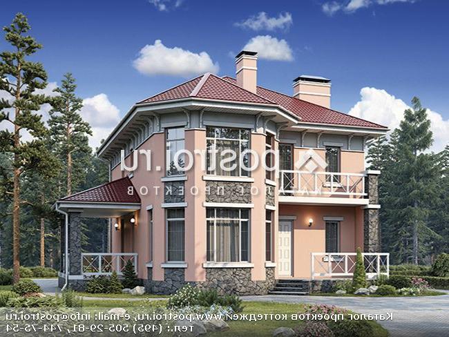 U-169-1P проект двухэтажного дома из пеноблоков размером 13 на 13