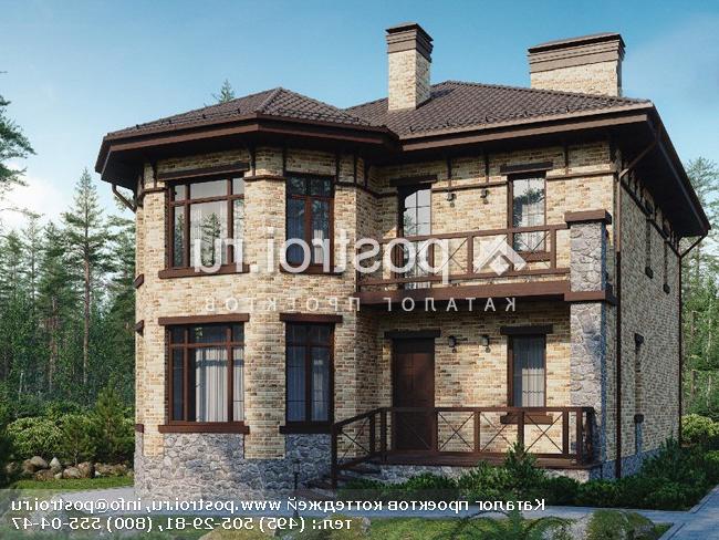 U-169-2P проект двухэтажного дома из пеноблоков размером 10 на 12 