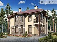 U-171-1P проект двухэтажного дома из пеноблоков размером 11 на 13