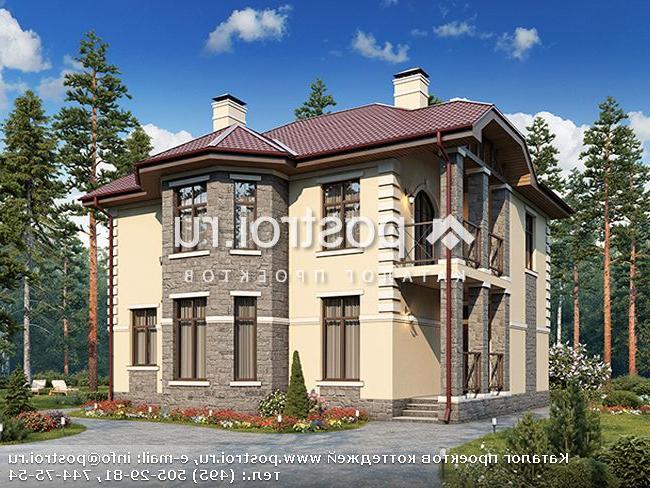 U-171-1P проект двухэтажного дома из пеноблоков размером 11 на 13