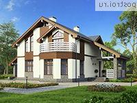 U-173-1P проект двухэтажного дома из пеноблоков размером 13 на 15 