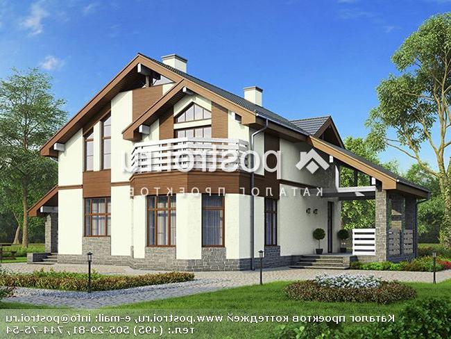 U-173-1P проект двухэтажного дома из пеноблоков размером 13 на 15 