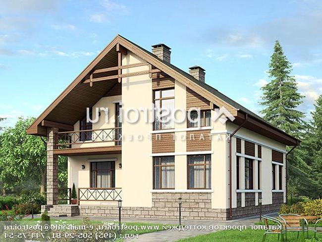 U-174-1P проект двухэтажного дома из пеноблоков размером 11 на 14