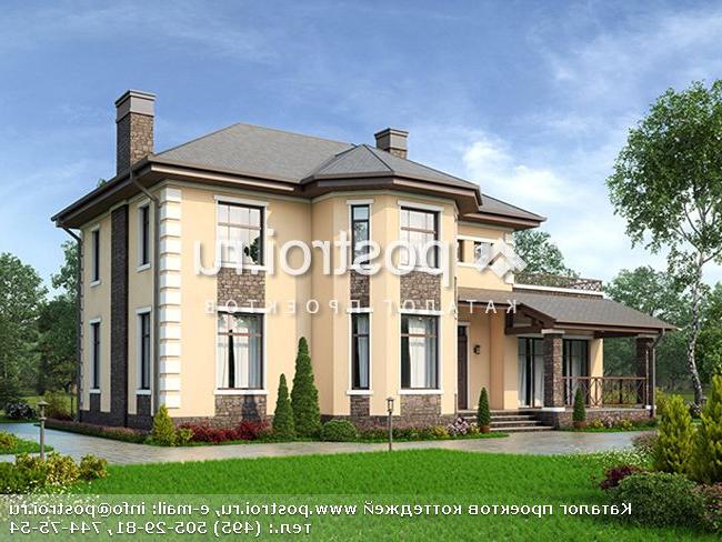 U-184-1P проект двухэтажного дома из пеноблоков размером 11 на 17 