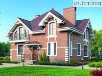 U-185-2K проект двухэтажного дома из кирпича размером 11 на 11 