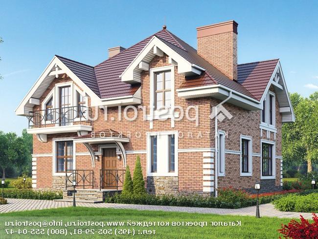 U-185-2K проект двухэтажного дома из кирпича размером 11 на 11 