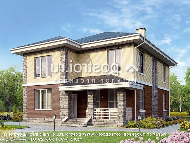 U-189-1P проект двухэтажного дома из пеноблоков размером 13 на 10