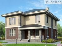 U-189-2K проект двухэтажного дома из кирпича размером 10 на 13