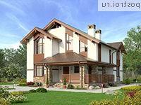 U-191-1P проект одноэтажного коттеджа из пенобетона с мансардой размером 15 на 11 