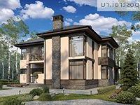 U-202-1P проект двухэтажного дома из пенобетона размером 16 на 15 