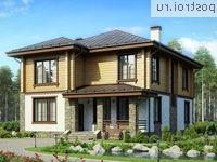 U-203-1K проект двухэтажного дома из кирпича размером 13 на 10 