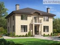 U-230-2K проект двухэтажного дома из кирпича размером 13 на 13 